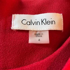 Calvin Klein Red dress- Size 4.